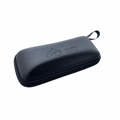 Leather Hard Shell Sunglasses Case - Black