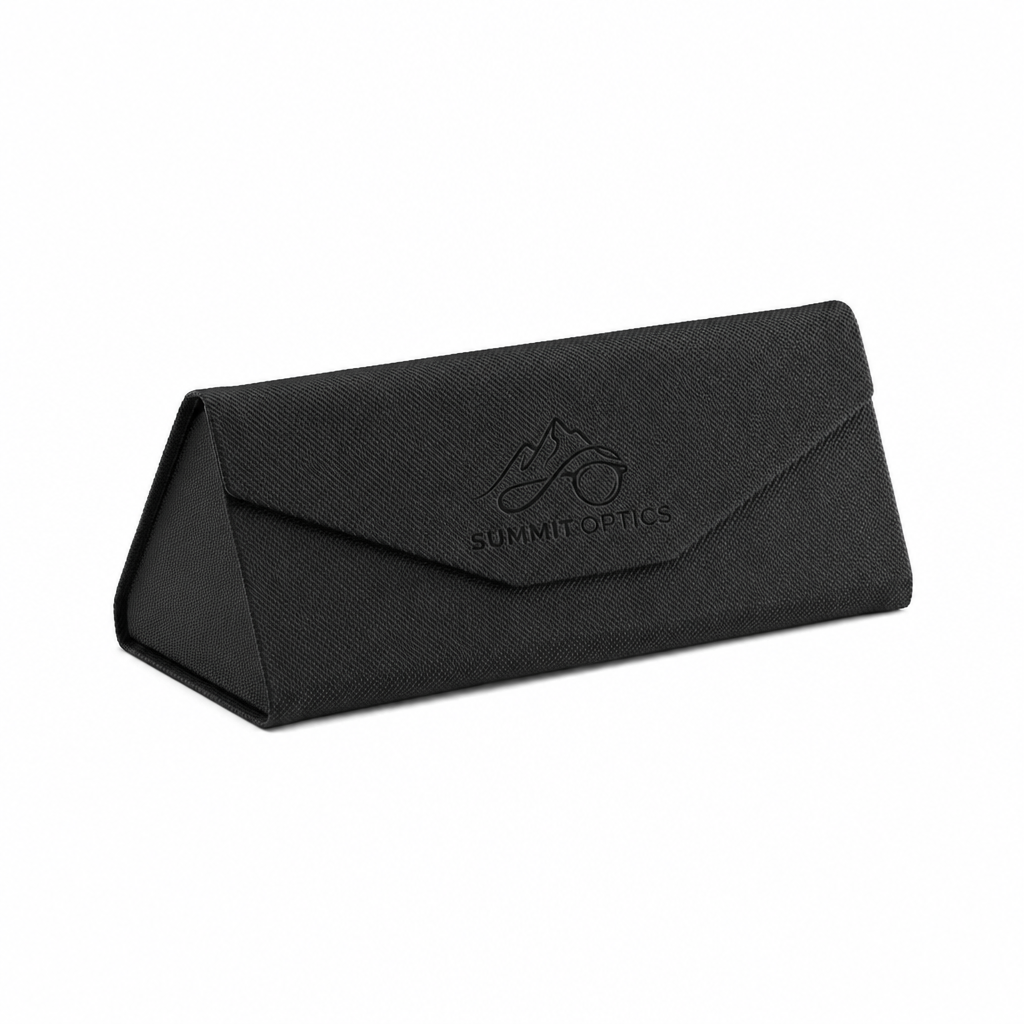 Woven Foldable Sunglasses Case - Black
